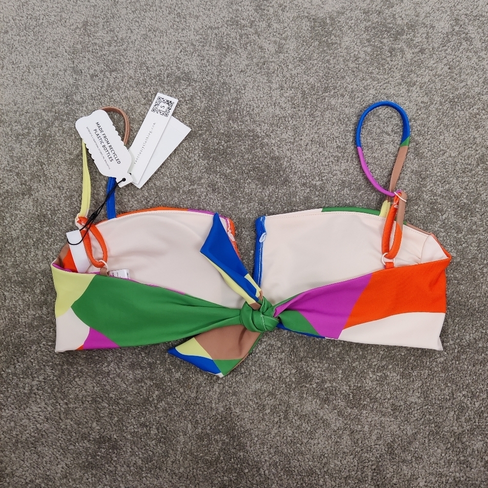 Sanctuary Women's Multi-Scape Swim Top Size Small NEW Beach Summer Resortwear - Picture 6 of 8